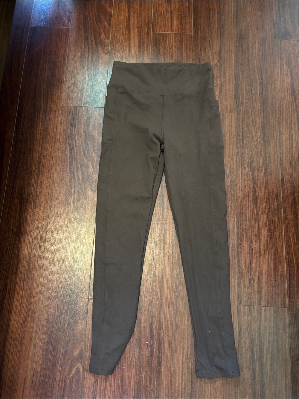 High-Waist Brown Leggings